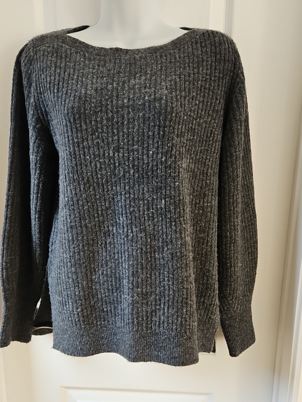 Athleta Charcoal Gray Layover Sweater